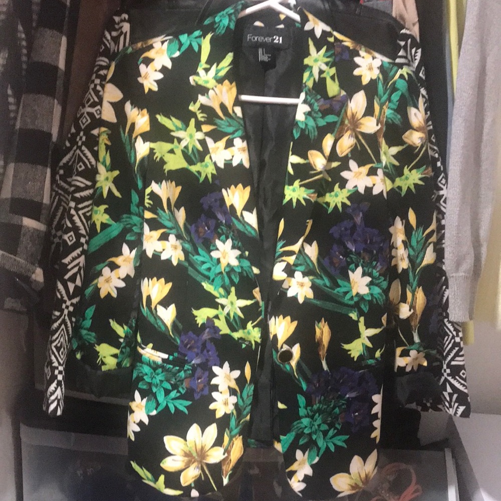 Floral blazer